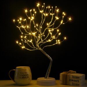 Alfanite Twinkling Tree Fairy Light Spirit Tree Lamp Bonsai Tree Light